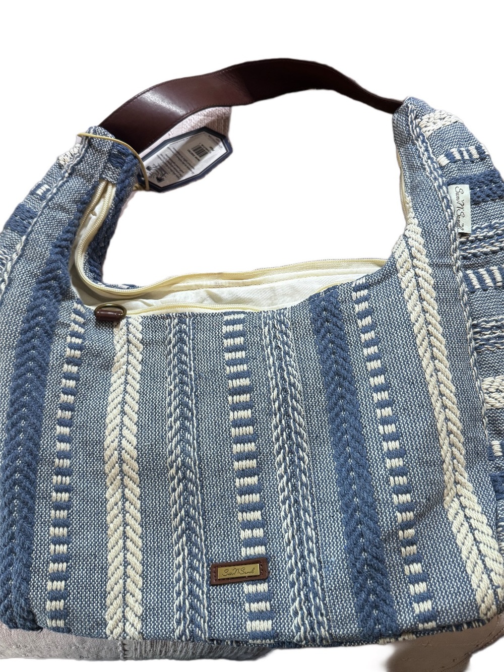 “Boho Woven Shoulder Bag | Summer Coastal Vibes | Sun N Sand” - Picture 2 of 7